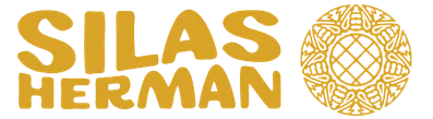 Silas Herman horizontal logo with mandala